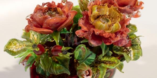 Стеклянная композиция "Середина лета"