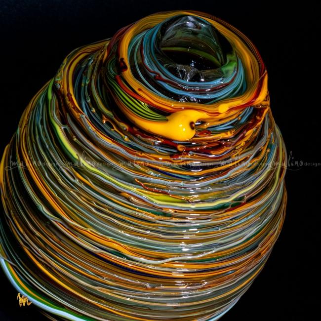 Ваза из цветного стекла Бабушкин клубок – примеры ранее выполненных работ