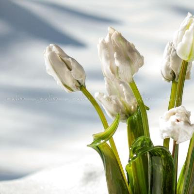 Стеклянная композиция Весна в белом – примеры ранее выполненных работ