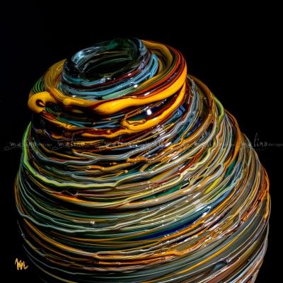 Ваза из цветного стекла Бабушкин клубок – примеры ранее выполненных работ