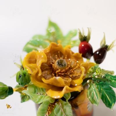 СТЕКЛЯННАЯ КОМПОЗИЦИЯ ШИПОВНИК – примеры ранее выполненных работ