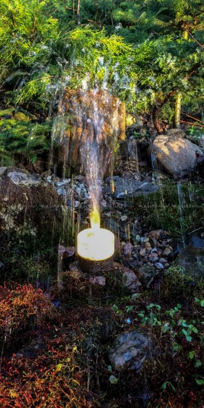 Светильник-фонтан – примеры ранее выполненных работ