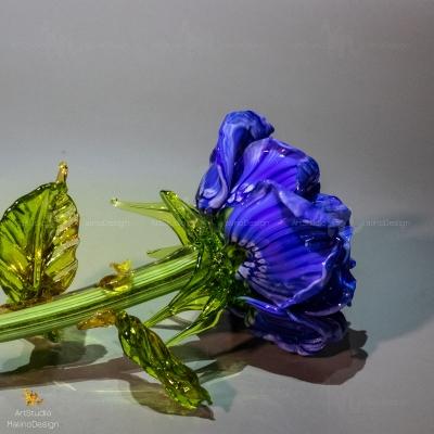 Синяя роза из стекла – примеры ранее выполненных работ