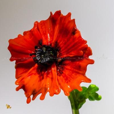 Стеклянный цветок МАК – примеры ранее выполненных работ