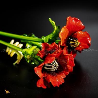 Стеклянный цветок МАК – примеры ранее выполненных работ