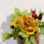 Стеклянная композиция Желтый шиповник