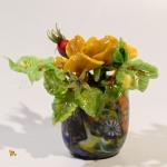 Стеклянная композиция Желтый шиповник