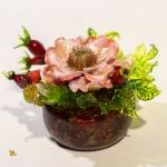 Стеклянная композиция Розовый шиповник