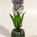 Композиция из цветного стекла Гиацинт лиловый