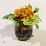 Стеклянная композиция Желтый шиповник