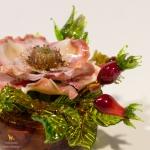 Стеклянная композиция Розовый шиповник